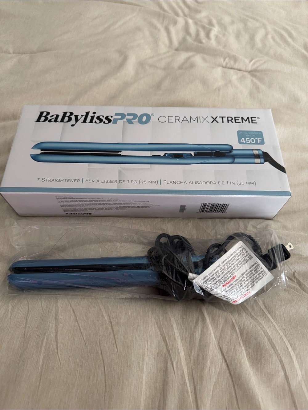 BaByliss Pro 1” hair straightener